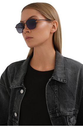 Мужские солнцезащитные очки LORO PIANA черного цвета по цене 47100 руб., арт. FAL0302 | Фото 2 Мужские солнцезащитные очки LORO PIANA черного цвета, арт. FAL0302 | Фото 2