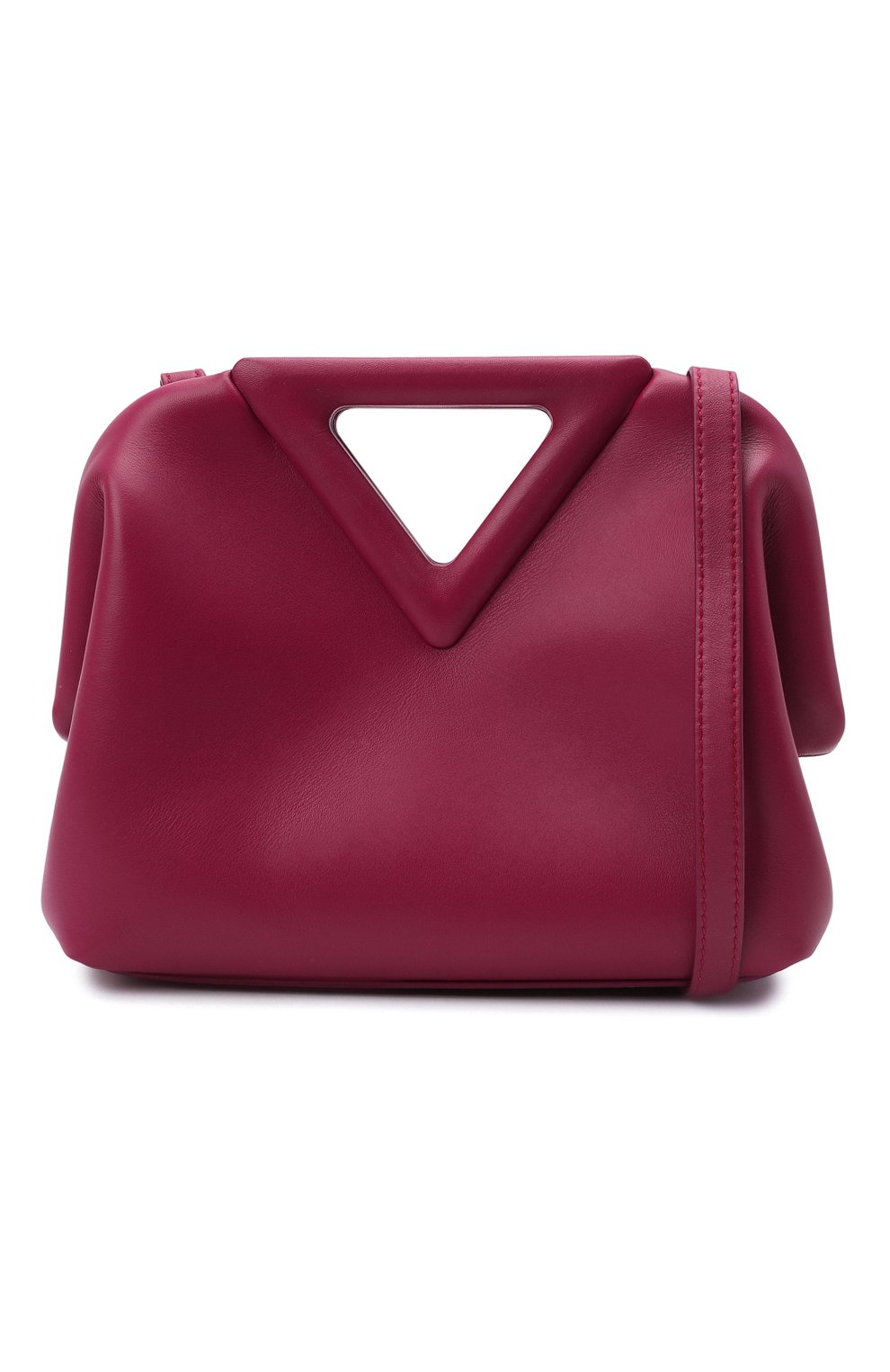 Женская сумка point small BOTTEGA VENETA фуксия цвета по цене 158000 руб., арт. 658476/VCP40 | Фото 6 Женская сумка point small BOTTEGA VENETA фуксия цвета, арт. 658476/VCP40 | Фото 6 (Сумки-технические: Сумки top-handle; Материал: Натуральная кожа; Ремень/цепочка: На ремешке; Размер: small)