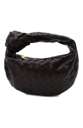 Женская сумка jodie mini BOTTEGA VENETA темно-коричневого цвета, арт. 651876/VCPP5 | Фото 1 (Материал: Натуральная кожа; Размер: mini; Сумки-технические: Сумки top-handle; Женское Кросс-КТ: Вечерняя сумка)
