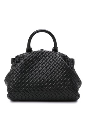 Женская сумка handle small BOTTEGA VENETA черного цвета по цене 256500 руб., арт. 651556/V01D1 | Фото 1 Женская сумка handle small BOTTEGA VENETA черного цвета, арт. 651556/V01D1 | Фото 1 (Размер: small; Материал: Натуральная кожа; Ремень/цепочка: На ремешке; Сумки-технические: Сумки top-handle)