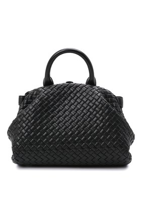 Женская сумка handle small BOTTEGA VENETA черного цвета, арт. 651556/V01D1 | Фото 1 (Размер: small; Материал: Натуральная кожа; Ремень/цепочка: На ремешке; Сумки-технические: Сумки top-handle)