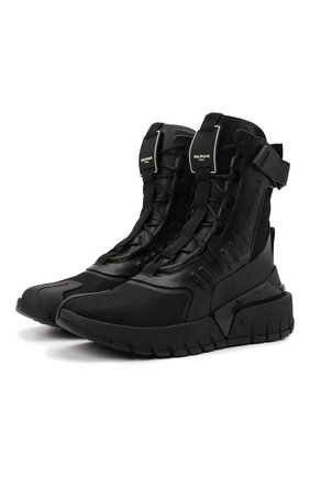 Мужские комбинированные кроссовки b-army BALMAIN черного цвета по цене 71900 руб., арт. WM1VG231/LSCV | Фото 1 Мужские комбинированные кроссовки b-army BALMAIN черного цвета, арт. WM1VG231/LSCV | Фото 1