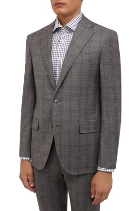 Мужской шерстяной костюм CORNELIANI серого цвета по цене 160500 руб., арт. 887268-1817286/92 Q1 | Фото 2 Мужской шерстяной костюм CORNELIANI серого цвета, арт. 887268-1817286/92 Q1 | Фото 2