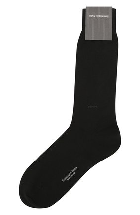 Мужские хлопковые носки ERMENEGILDO ZEGNA черного цвета по цене 5305 руб., арт. N5V404280 | Фото 1 Мужские хлопковые носки ERMENEGILDO ZEGNA черного цвета, арт. N5V404280 | Фото 1 (Материал внешний: Шерсть; Кросс-КТ: бельё)
