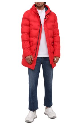 Мужская утепленная куртка KIRED красного цвета, арт. WSUKW7408502000 | Фото 2 (Материал внешний: Синтетический материал; Длина (верхняя одежда): До середины бедра; Рукава: Длинные; Материал подклада: Синтетический материал; Кросс-КТ: Куртка; Стили: Кэжуэл; Мужское Кросс-КТ: утепленные куртки)