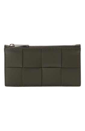 Мужской кожаный футляр для кредитных карт BOTTEGA VENETA хаки цвета по цене 26950 руб., арт. 667049/VBWD3 | Фото 1 Мужской кожаный футляр для кредитных карт BOTTEGA VENETA хаки цвета, арт. 667049/VBWD3 | Фото 1