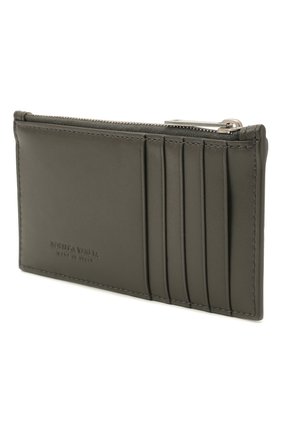 Мужской кожаный футляр для кредитных карт BOTTEGA VENETA хаки цвета по цене 26950 руб., арт. 667049/VBWD3 | Фото 2 Мужской кожаный футляр для кредитных карт BOTTEGA VENETA хаки цвета, арт. 667049/VBWD3 | Фото 2