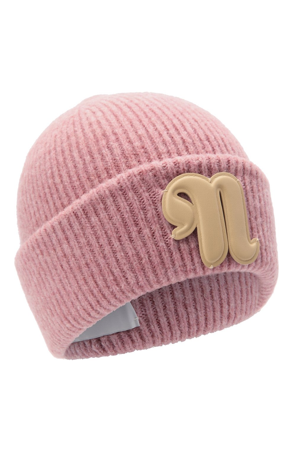 Женская шапка NANUSHKA розового цвета, арт. NW21PFHT00832 | Фото 1 (Материал: Текстиль, Шерсть, Синтетический материал)