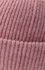 Женская шапка NANUSHKA розового цвета, арт. NW21PFHT00832 | Фото 4 (Материал: Текстиль, Шерсть, Синтетический материал)