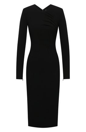 Женское платье из вискозы VERSACE черного цвета по цене 143000 руб., арт. 1001217/1A01253 | Фото 1 Женское платье из вискозы VERSACE черного цвета, арт. 1001217/1A01253 | Фото 1 (Материал подклада: Вискоза; Рукава: Длинные; Материал внешний: Вискоза; Стили: Гламурный; Случай: Формальный; Кросс-КТ: Трикотаж; Женское Кросс-КТ: платье-футляр; Длина Ж (юбки, платья, шорты): До колена)