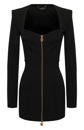 Женское платье из вискозы VERSACE черного цвета по цене 209500 руб., арт. 1001198/1A00572 | Фото 1 Женское платье из вискозы VERSACE черного цвета, арт. 1001198/1A00572 | Фото 1