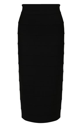 Женская юбка из вискозы VERSACE черного цвета по цене 187500 руб., арт. 1001096/1A00580 | Фото 1