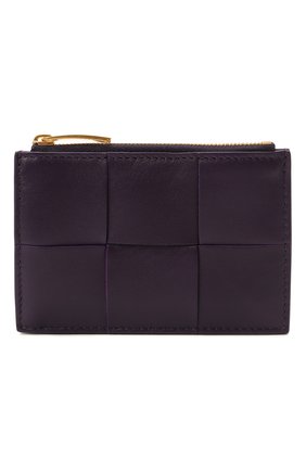 Женский кожаный футляр для кредитных карт BOTTEGA VENETA темно-фиолетового цвета по цене 29950 руб., арт. 651393/VCQC4 | Фото 1 Женский кожаный футляр для кредитных карт BOTTEGA VENETA темно-фиолетового цвета, арт. 651393/VCQC4 | Фото 1