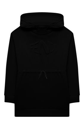 Детское хлопковое худи FENDI черного цвета по цене 37600 руб., арт. JFH121/5V0/8A-12+ | Фото 1 Детское хлопковое худи FENDI черного цвета, арт. JFH121/5V0/8A-12+ | Фото 1 (Материал внешний: Хлопок; Рукава: Длинные; Ростовка одежда: 10 - 11 лет | 140 - 146см, 12 лет | 152 см, 8 лет | 128 см)