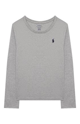Детская хлопковый лонгслив POLO RALPH LAUREN серого цвета по цене 4995 руб., арт. 313841122 | Фото 1 Детская хлопковый лонгслив POLO RALPH LAUREN серого цвета, арт. 313841122 | Фото 1 (Рукава: Длинные; Материал внешний: Хлопок; Ростовка одежда: 12 лет | 152 см, 9 лет | 134 см, 8 лет | 128 см, 13 - 15 лет | 158 см)