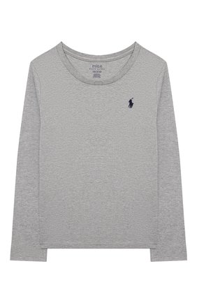 Детская хлопковый лонгслив POLO RALPH LAUREN серого цвета по цене 3275 руб., арт. 312841122 | Фото 1 Детская хлопковый лонгслив POLO RALPH LAUREN серого цвета, арт. 312841122 | Фото 1