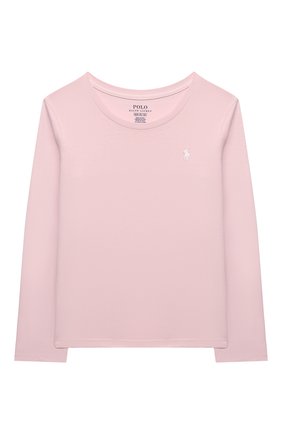 Детская хлопковый лонгслив POLO RALPH LAUREN розового цвета по цене 3275 руб., арт. 312841122 | Фото 1 Детская хлопковый лонгслив POLO RALPH LAUREN розового цвета, арт. 312841122 | Фото 1