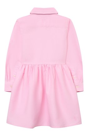 Детское хлопковое платье-рубашка POLO RALPH LAUREN розового цвета по цене 8890 руб., арт. 311756657 | Фото 2 Детское хлопковое платье-рубашка POLO RALPH LAUREN розового цвета, арт. 311756657 | Фото 2