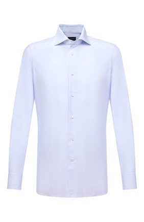 Мужская хлопковая сорочка ERMENEGILDO ZEGNA голубого цвета по цене 27650 руб., арт. 201008/9MS0BA | Фото 1 Мужская хлопковая сорочка ERMENEGILDO ZEGNA голубого цвета, арт. 201008/9MS0BA | Фото 1
