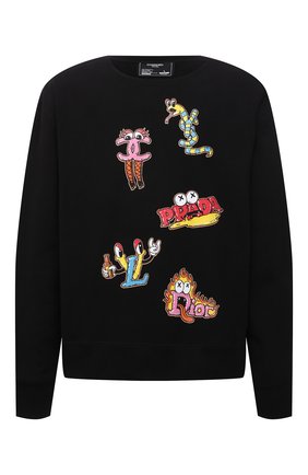 Мужской хлопковый свитшот DOMREBEL черного цвета по цене 21600 руб., арт. MLUXURY/SWEATSHIRT | Фото 1 Мужской хлопковый свитшот DOMREBEL черного цвета, арт. MLUXURY/SWEATSHIRT | Фото 1