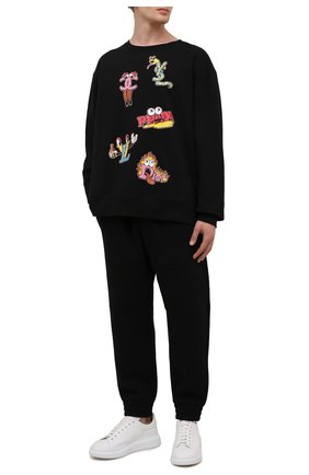 Мужской хлопковый свитшот DOMREBEL черного цвета по цене 21600 руб., арт. MLUXURY/SWEATSHIRT | Фото 2 Мужской хлопковый свитшот DOMREBEL черного цвета, арт. MLUXURY/SWEATSHIRT | Фото 2