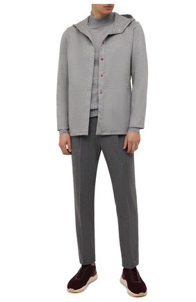 Мужские шерстяные брюки CORNELIANI серого цвета по цене 29300 руб., арт. 884L03-1818117/00 | Фото 2 Мужские шерстяные брюки CORNELIANI серого цвета, арт. 884L03-1818117/00 | Фото 2