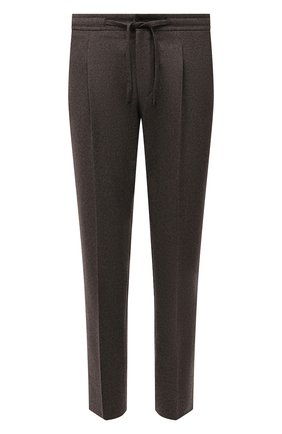 Мужские шерстяные брюки CORNELIANI коричневого цвета по цене 29300 руб., арт. 884L03-1818117/00 | Фото 1 Мужские шерстяные брюки CORNELIANI коричневого цвета, арт. 884L03-1818117/00 | Фото 1
