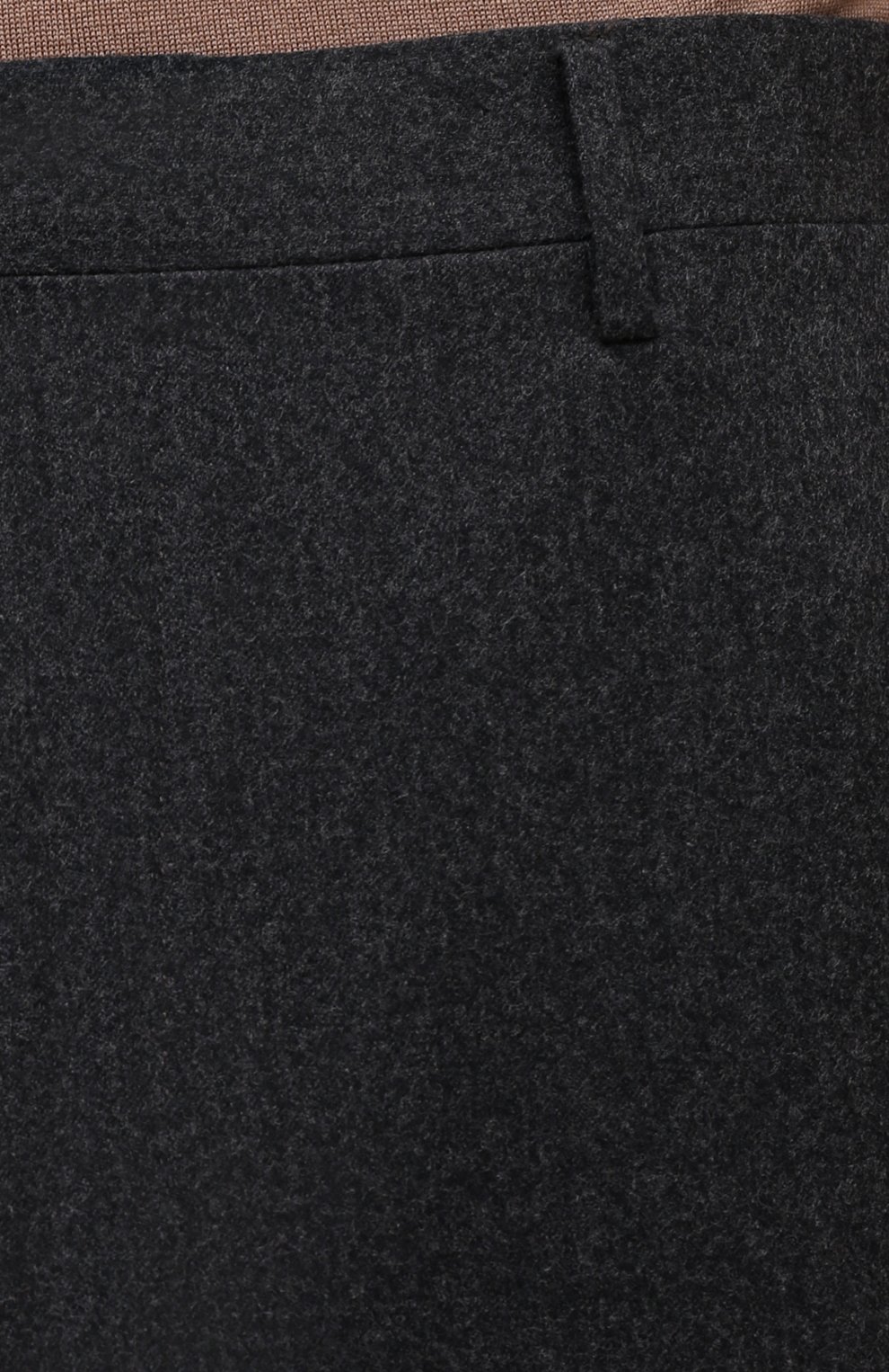 Мужские шерстяные брюки CORNELIANI темно-серого цвета, арт. 885B01-1818111/02 | Фото 5 (Материал внешний: Шерсть; Длина (брюки, джинсы): Стандартные; Стили: Классический; Случай: Формальный; Материал подклада: Вискоза)