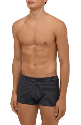 Мужские боксеры ERMENEGILDO ZEGNA темно-серого цвета по цене 7165 руб., арт. N3LC61310 | Фото 2 Мужские боксеры ERMENEGILDO ZEGNA темно-серого цвета, арт. N3LC61310 | Фото 2 (Материал внешний: Синтетический материал; Кросс-КТ: бельё; Мужское Кросс-КТ: Трусы)