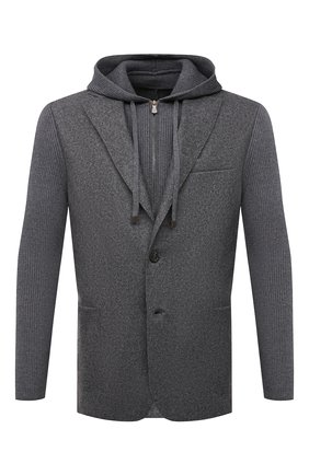 Мужской шерстяной пиджак ELEVENTY серого цвета по цене 52400 руб., арт. D70GIAD04 TES0D140 | Фото 1