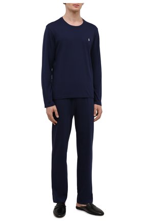 Мужские хлопковые домашние брюки POLO RALPH LAUREN темно-синего цвета по цене 4345 руб., арт. 714844762 | Фото 2 Мужские хлопковые домашние брюки POLO RALPH LAUREN темно-синего цвета, арт. 714844762 | Фото 2 (Материал внешний: Хлопок; Длина (брюки, джинсы): Стандартные; Кросс-КТ: домашняя одежда)