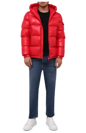Мужская пуховая куртка ecrins MONCLER красного цвета по цене 115400 руб., арт. G2-091-1A001-68-68950 | Фото 2 Мужская пуховая куртка ecrins MONCLER красного цвета, арт. G2-091-1A001-68-68950 | Фото 2