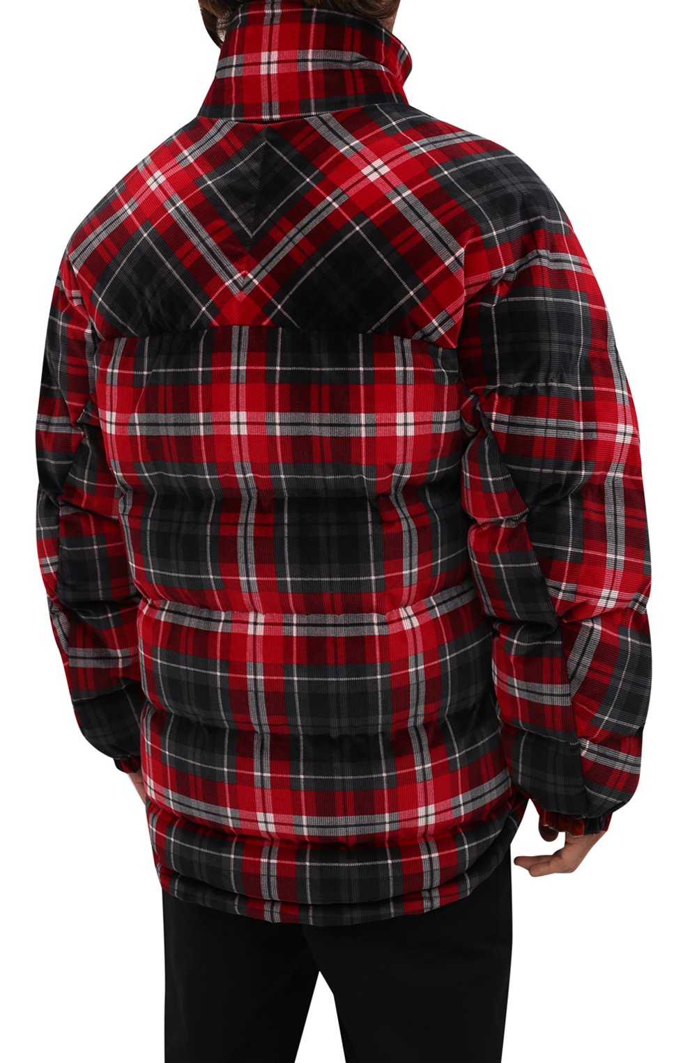 Мужская двусторонняя куртка DOLCE & GABBANA красного цвета, арт. G9UT7T/FSFAQ | Фото 4 (Кросс-КТ: Куртка; Рукава: Длинные; Длина (верхняя одежда): До середины бедра; Стили: Гранж; Мужское Кросс-КТ: утепленные куртки; Материал внешний: Хлопок; Материал подклада: Синтетический материал)