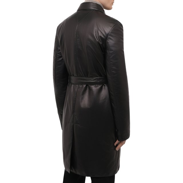 фото Кожаное пальто bottega veneta