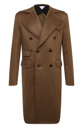 Мужской пальто BOTTEGA VENETA коричневого цвета по цене 239500 руб., арт. 666645/V0XS0 | Фото 1 Мужской пальто BOTTEGA VENETA коричневого цвета, арт. 666645/V0XS0 | Фото 1