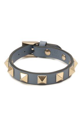 Женский кожаный браслет rockstud VALENTINO светло-голубого цвета по цене 15700 руб., арт. WW2J0255/VIT | Фото 1 Женский кожаный браслет rockstud VALENTINO светло-голубого цвета, арт. WW2J0255/VIT | Фото 1