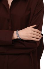 Женский кожаный браслет rockstud VALENTINO светло-голубого цвета, арт. WW2J0255/VIT | Фото 2 (Материал: Натуральная кожа)
