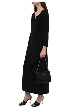Женское шелковое платье GIORGIO ARMANI черного цвета по цене 337500 руб., арт. 1WHVA08R/T0010 | Фото 2 Женское шелковое платье GIORGIO ARMANI черного цвета, арт. 1WHVA08R/T0010 | Фото 2