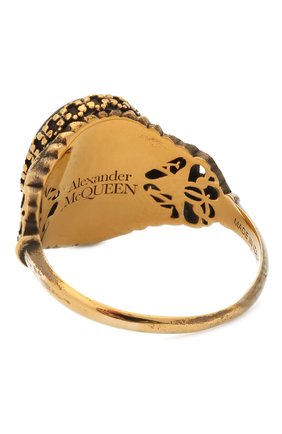 Женское кольцо ALEXANDER MCQUEEN изумрудного цвета, арт. 667568/I4620 | Фото 3 (Материал: Металл)
