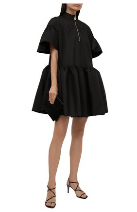Женское хлопковое платье LANVIN черного цвета по цене 124000 руб., арт. RW-DR0039-4802-A21 | Фото 2 Женское хлопковое платье LANVIN черного цвета, арт. RW-DR0039-4802-A21 | Фото 2