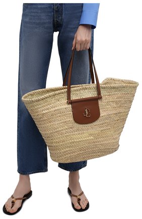 Женская сумка-тоут macy JIMMY CHOO бежевого цвета по цене 45600 руб., арт. MACY T0TE/VGH | Фото 2 Женская сумка-тоут macy JIMMY CHOO бежевого цвета, арт. MACY T0TE/VGH | Фото 2