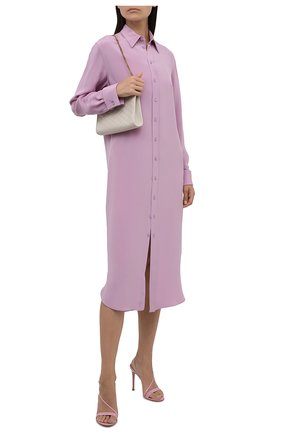 Женское шелковое платье RALPH LAUREN светло-розового цвета по цене 146500 руб., арт. 290849502 | Фото 2 Женское шелковое платье RALPH LAUREN светло-розового цвета, арт. 290849502 | Фото 2 (Рукава: Длинные; Длина Ж (юбки, платья, шорты): Миди; Материал внешний: Шелк; Женское Кросс-КТ: Платье-одежда, платье-рубашка; Случай: Повседневный; Стили: Кэжуэл)