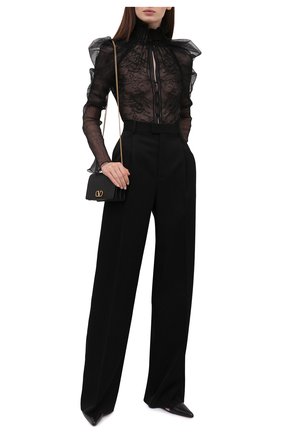 Женская блузка TOM FORD черного цвета по цене 227500 руб., арт. TS1977-FAX343 | Фото 2 Женская блузка TOM FORD черного цвета, арт. TS1977-FAX343 | Фото 2