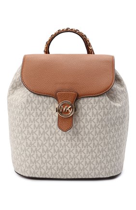 Женский рюкзак mina large MICHAEL MICHAEL KORS кремвого цвета по цене 35700 руб., арт. 30T1G4MB3B | Фото 1 Женский рюкзак mina large MICHAEL MICHAEL KORS кремвого цвета, арт. 30T1G4MB3B | Фото 1 (Материал: Экокожа, Текстиль; Размер: large; Стили: Кэжуэл)