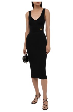 Женская юбка из вискозы DOLCE & GABBANA черного цвета по цене 56800 руб., арт. F4B4IT/FUGKG | Фото 2 Женская юбка из вискозы DOLCE & GABBANA черного цвета, арт. F4B4IT/FUGKG | Фото 2 (Материал внешний: Вискоза; Длина Ж (юбки, платья, шорты): Миди; Женское Кросс-КТ: Юбка-одежда; Стили: Романтичный)
