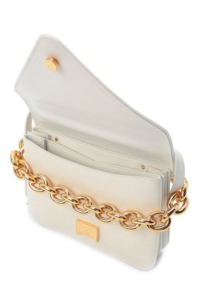 Женская сумка mount small BOTTEGA VENETA белого цвета по цене 217500 руб., арт. 667399/V12J0 | Фото 5 Женская сумка mount small BOTTEGA VENETA белого цвета, арт. 667399/V12J0 | Фото 5 (Сумки-технические: Сумки через плечо, Сумки top-handle; Материал: Натуральная кожа; Ремень/цепочка: На ремешке; Размер: small)