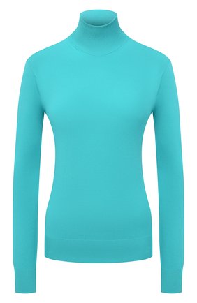 Женская водолазка из вискозы BOTTEGA VENETA бирюзового цвета по цене 59950 руб., арт. 664274/V09V0 | Фото 1 Женская водолазка из вискозы BOTTEGA VENETA бирюзового цвета, арт. 664274/V09V0 | Фото 1
