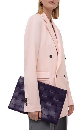 Женские кожаная папка для документов BOTTEGA VENETA темно-фиолетового цвета по цене 99500 руб., арт. 651409/VCQC1 | Фото 2 Женские кожаная папка для документов BOTTEGA VENETA темно-фиолетового цвета, арт. 651409/VCQC1 | Фото 2