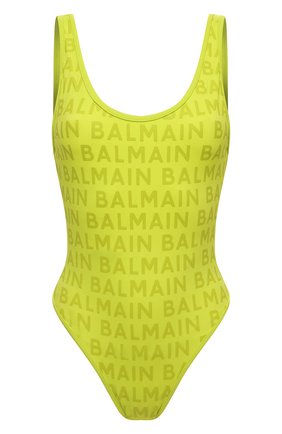 Женский слитный купальник BALMAIN салатового цвета по цене 44500 руб., арт. BKBU90580 | Фото 1 Женский слитный купальник BALMAIN салатового цвета, арт. BKBU90580 | Фото 1