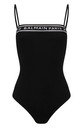 Женский слитный купальник BALMAIN черного цвета по цене 39950 руб., арт. BKBU80590 | Фото 1 Женский слитный купальник BALMAIN черного цвета, арт. BKBU80590 | Фото 1